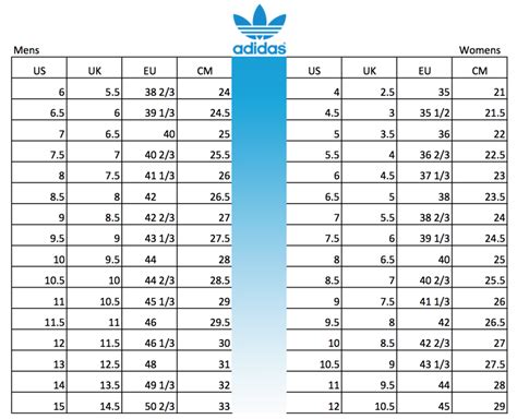 adidas size chart schuhe|Adidas shoe size measurements.